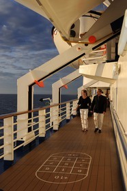 Groenland, à bord du bateau de croisière Princess Danae dans l'Océan Atlantique