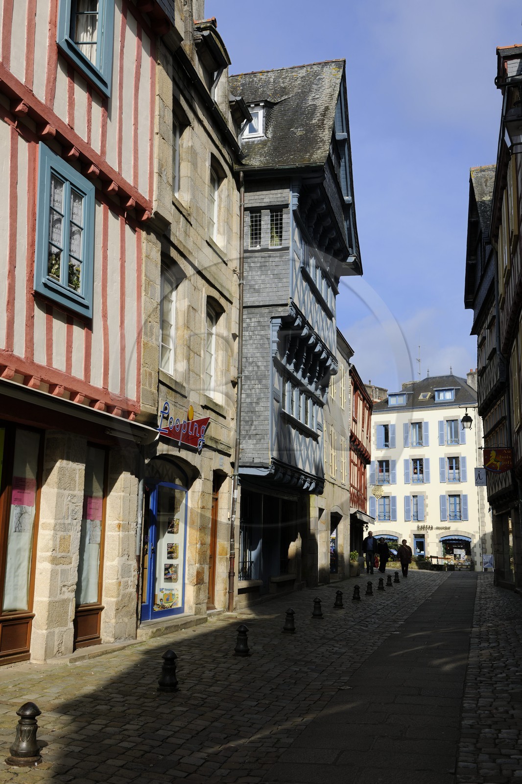 France, Finistère (29), Quimper, rue du Sallé dans la vieille ville