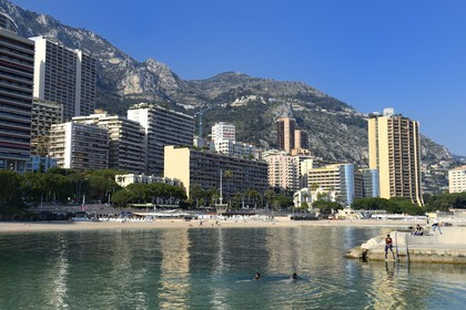 Principality of Monaco, Monaco, Monte Carlo, Larvotto beach