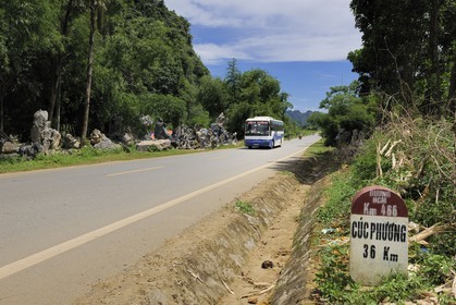 Vietnam, région au Nord-Ouest de Ninh Binh, l'ancienne piste Ho Chi Minh