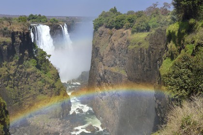 Zimbabwe, Matabeleland North Province,  Zambesi River, the Victoria Falls, listed as World Heritage by UNESCO