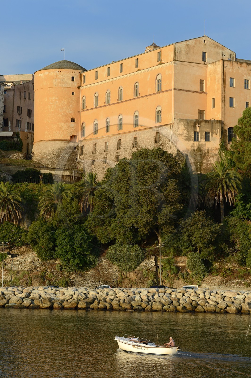 France, Haute-Corse (2B), Bastia, la Citadelle quartier de Terra-Nova, l'ancien palais des gouverneurs génois qui héberge le Musée d'Histoire de Bastia