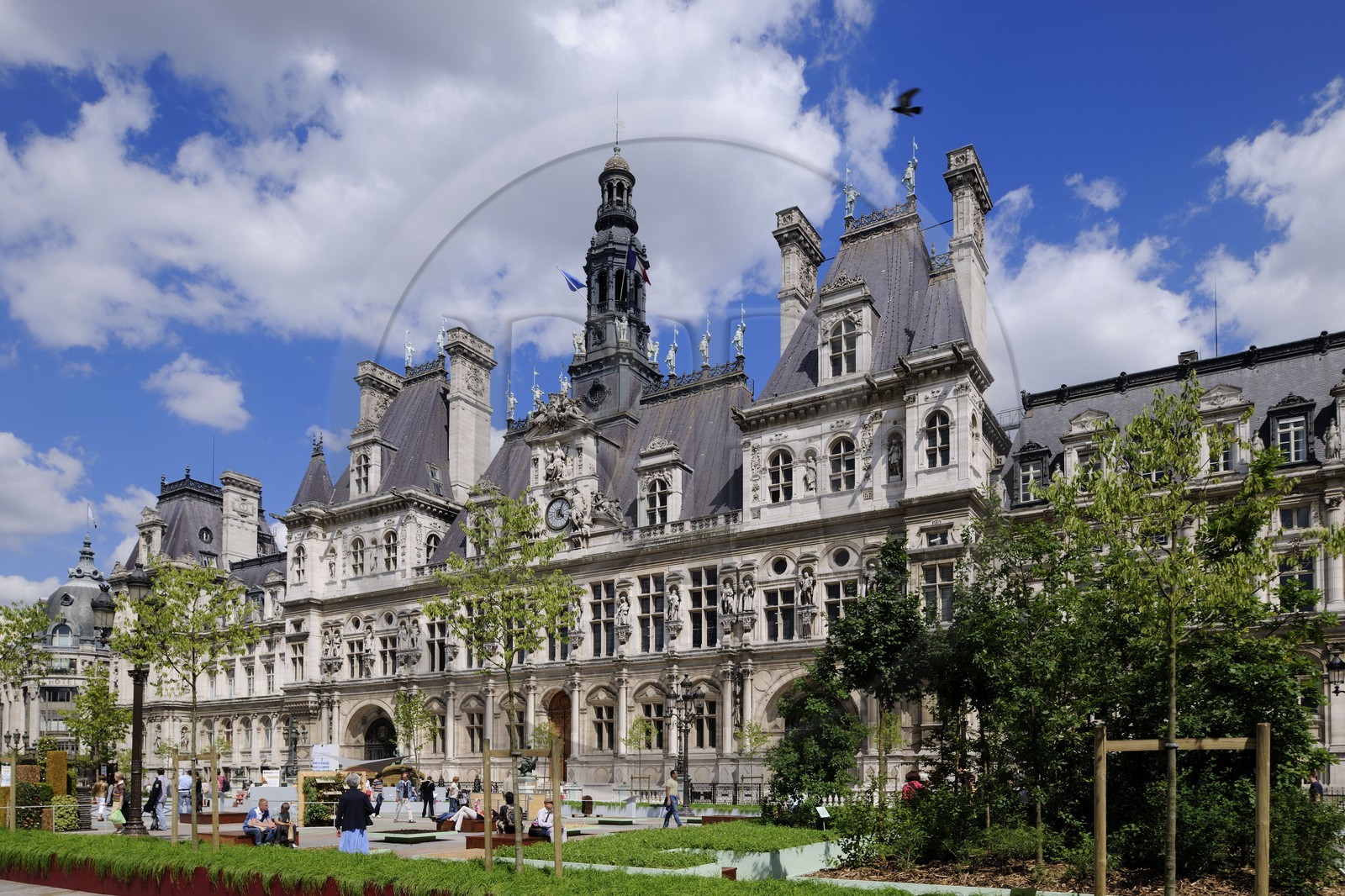 France, Paris (75), l'hotel de ville de Paris (mairie) France, Paris (75), l'hotel de ville de Paris (mairie)