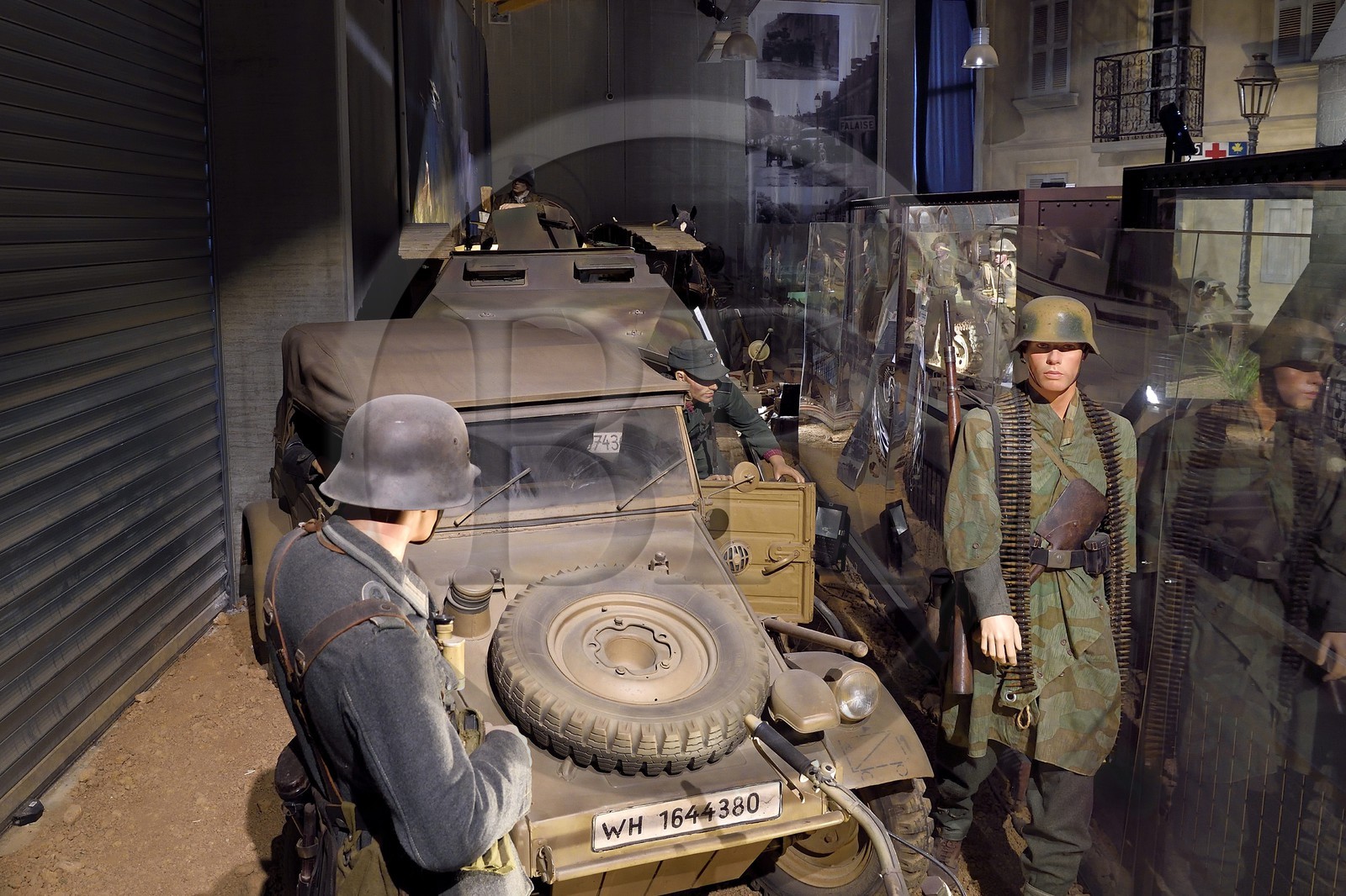France, Calvados (14), Colleville-sur-Mer, Overlord-Museum, Normandy 44, collection allemande à l'intérieur du musée, la kubelwagen de chez Volkswagen