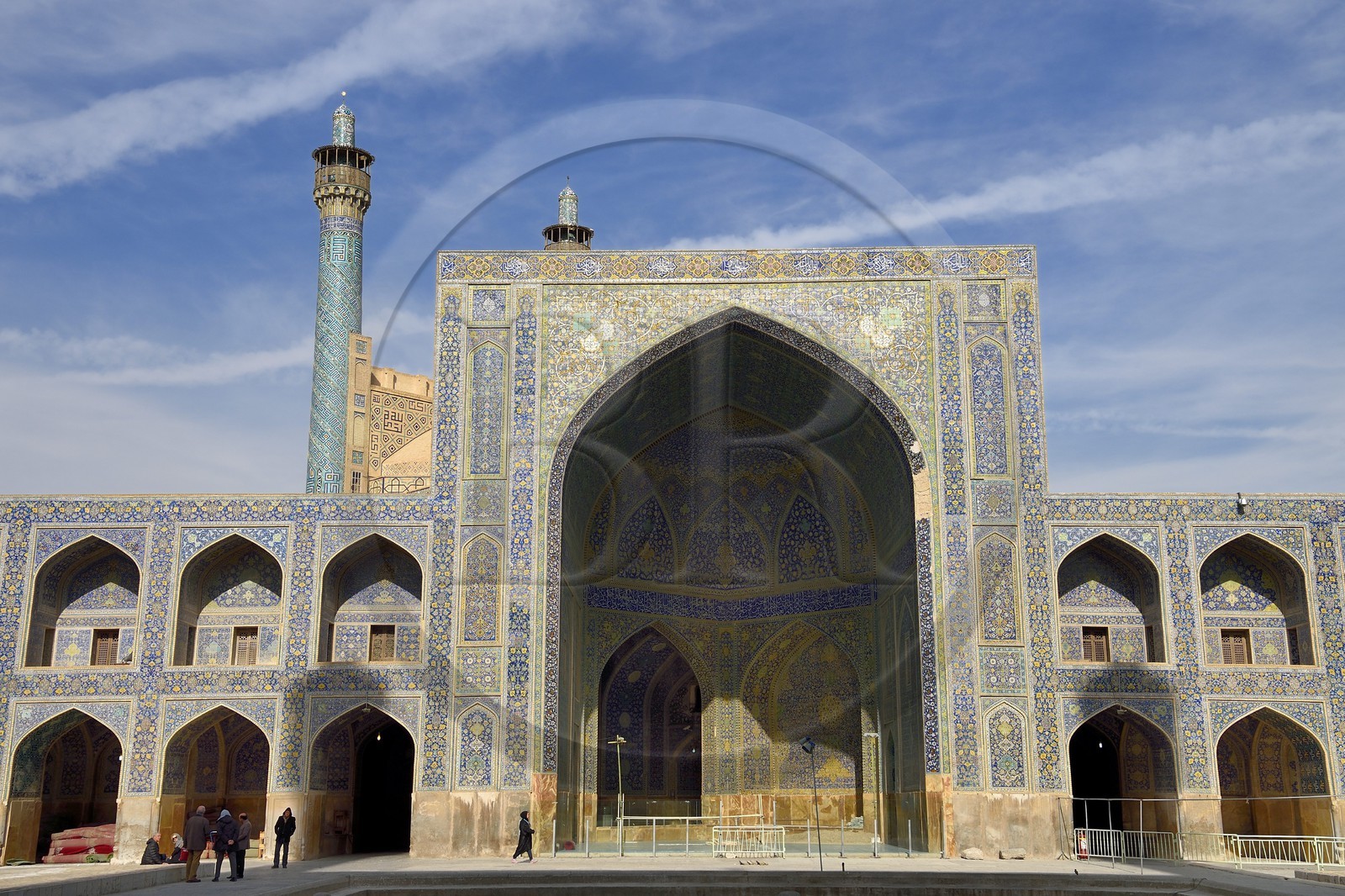 Iran, province d'Ispahan, Ispahan, la mosquée de l'Imam ou mosquée du Chah (Shah)