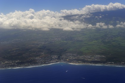France, île de la Réunion, Saint Gilles les Bains (vue aérienne)