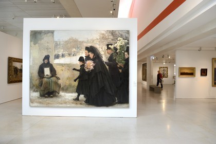 France, Meurthe-et-Moselle, Nancy, Stanislas square, Fine Arts museum, La Toussaint (1888) by Emile Friant