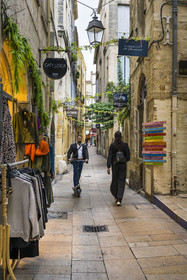 France, Herault, Montpellier, historic center called the Ecusson, rue de l'ancien Courrier