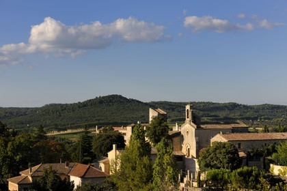 France, Gard, region of the Pays d'Uzege, Saint-Siffret, 12th century church