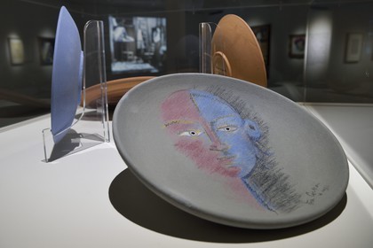 France, Alpes-Maritimes (06), Menton, le musée Jean Cocteau construit en 2008 par l'architecte Rudy Ricciotti, La Difficulté d'Etre (1962) de Jean Cocteau