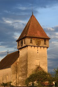 Romania, Transylvania, Sibiu region, fortified church in the village of Bradu