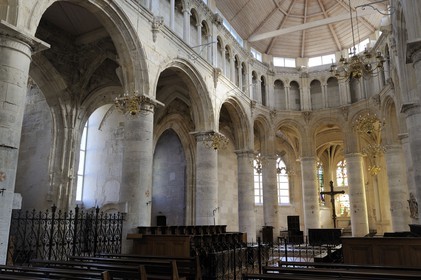 France, Seine-Maritime, Pays de Caux, Valmont, church of the Valmont Abbey (Notre-Dame-du-Pré Abbey)
