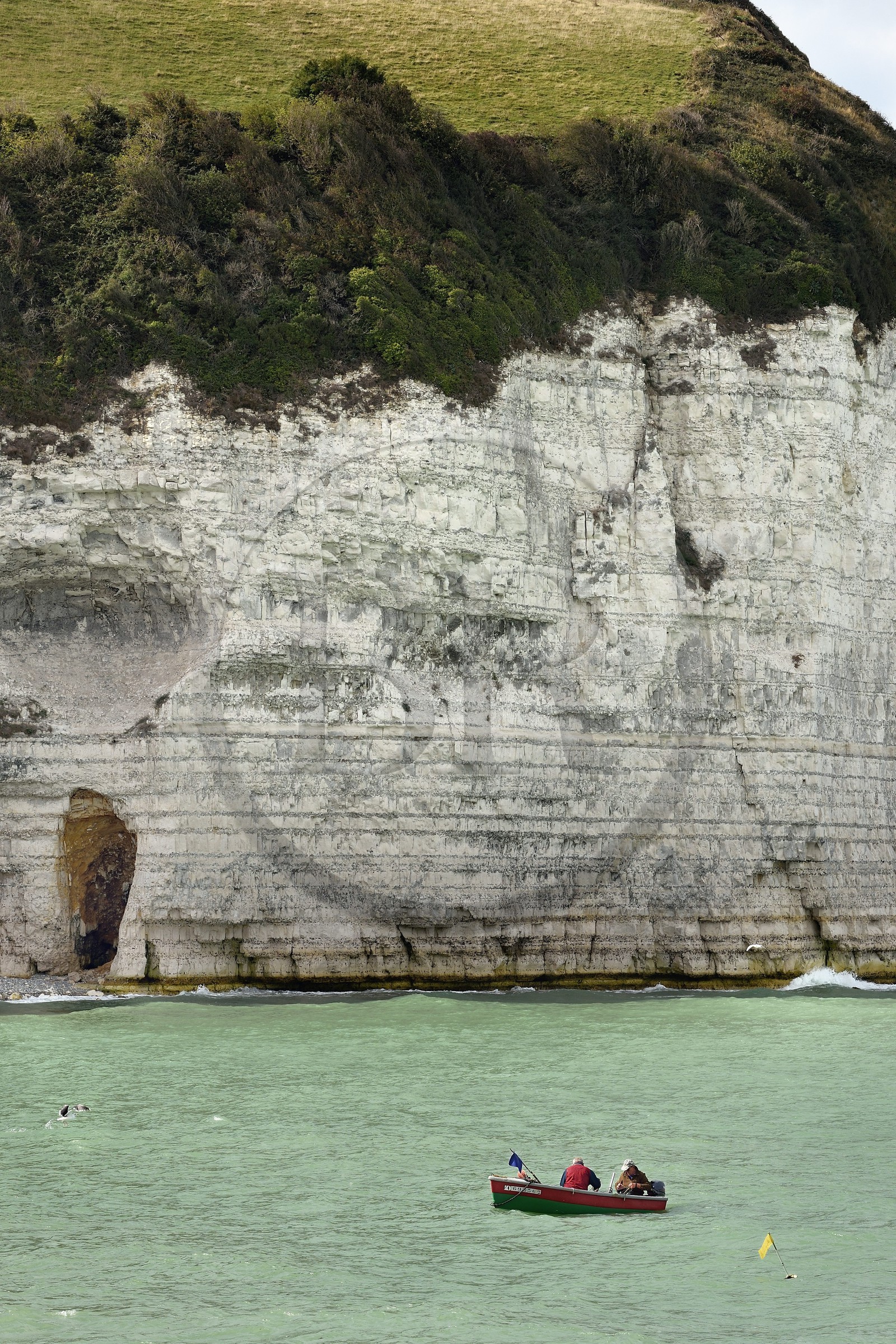 France, Seine-Maritime (76), Côte d'Albâtre, Pays de Caux, Yport, barque de pêcheurs
