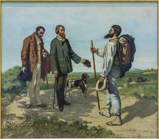 France, Herault, Montpellier, historic center, Fabre museum, The Meeting or Hello Monsieur Courbet (1854) by the painter Gustave Courbet