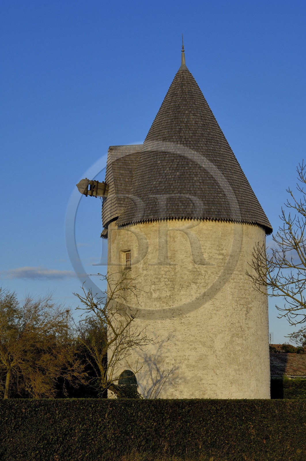 France, Charente-Maritime (17), Ile d'Oléron, Saint-Pierre-d'Oléron, le vieux moulin