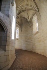 France, Indre et Loire, Amboise, Loire Valley listed as World Heritage by UNESCO, Chateau d'Amboise, Minimes Tower, detail of the top of the ramp