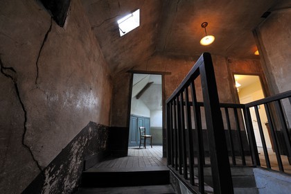 France, Val d'Oise, French Vexin natural regional park, Auvers sur Oise, Ravoux inn, Van Gogh's bedroom in the attic where he died