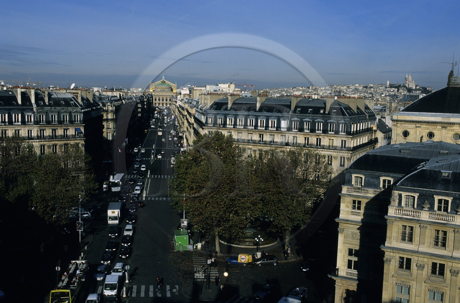 France, Paris (75), perspective de l' avenue de l' Opéra depuis la place André Malraux