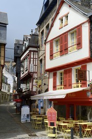 France, Finistere, Morlaix, Ange de Guernisac street