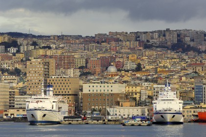 Italy, Campania, Naples, Historic center listed as World Heritage by UNESCO, the port and the old town