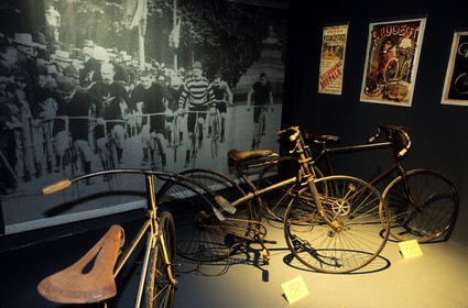 France, Sarthe, La Fresnaye sur Chedouet, bicycle museum la belle echappee