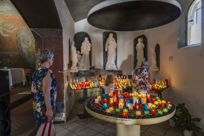 France, Herault, Sete, Notre-Dame-de-la-Salette chapel built at the top of Mont Saint-Clair