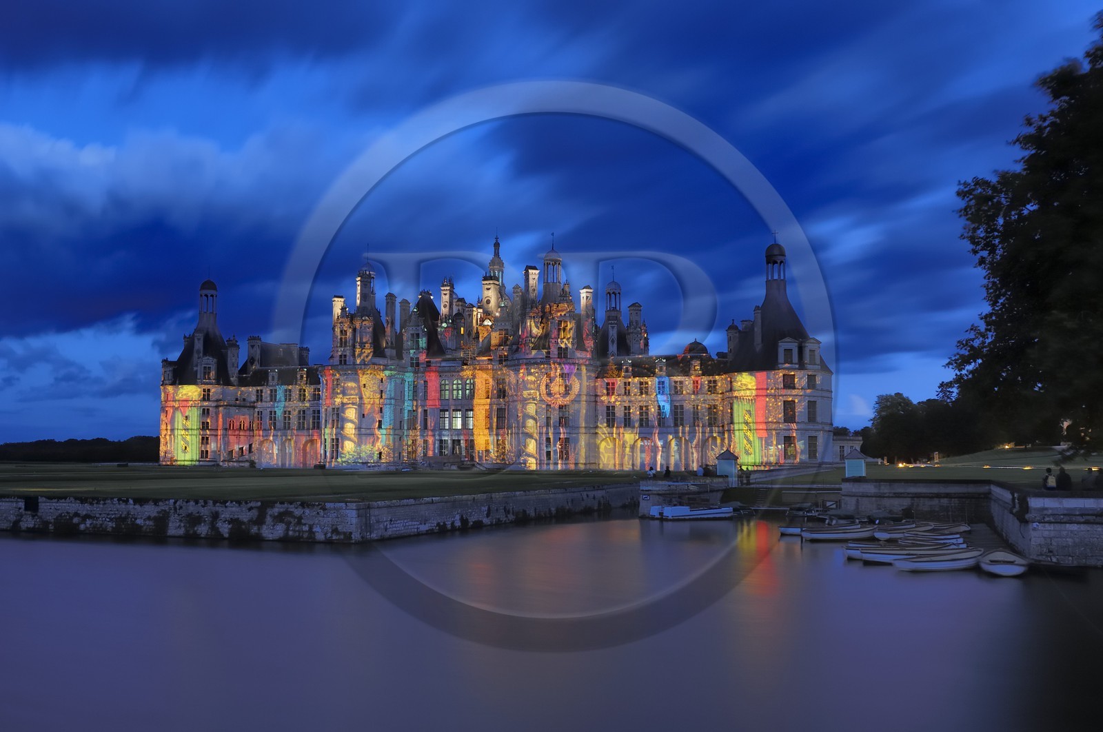 France, Loir et Cher (41), Vallée de la Loire classée Patrimoine Mondial de l' UNESCO, château de Chambord, son et lumière