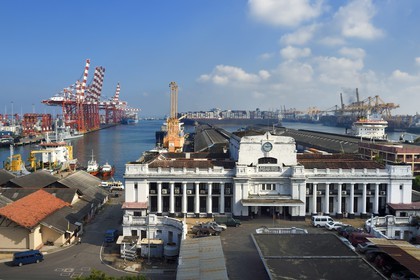 Sri Lanka, Western Province, Colombo District, Colombo, the commercial port, port authority building