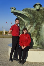 France, Calvados, Courseulles sur Mer, Juno Beach Centre, museum dedicated to Canada's role during the Second World War, Le Souvenir Ranimé (The Renewed Remembrance) of the artist Colin Gibson