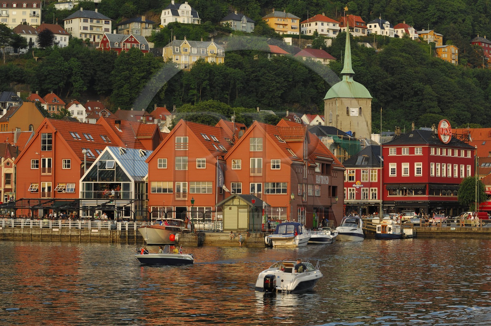 Norvège, Hordaland, Bergen, les quais de la vieille ville