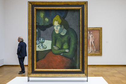 Switzerland, Basel, the Kunstmuseum Basel Hauptbau (Art Museum) from 1936, Absinthe drinker 1901 by Pablo Picasso