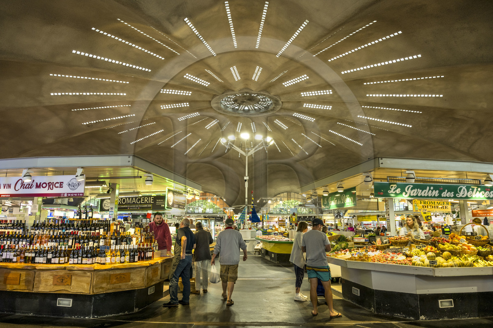 France, Charente-Maritime (17), Royan, marché central (1955) des architectes Louis Simon et André Morisseau