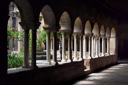 France, Var, Frejus, the St. Leonce cathedral (16th century), 12th century canonical cloister