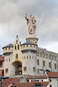 France, Haute Loire, Espaly Saint Marcel, a town bordering Le Puy-en-Velay, Church of the Sanctuary of Saint Joseph of Bon Espoir