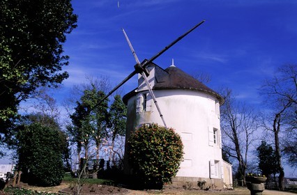 France, Morbihan, Lorient, military arsenal, harbour enclosure, a windmill
