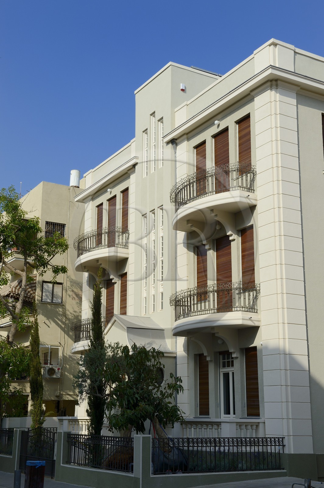 Israel, Tel Aviv, maison des années 1930 dans la rue Bialik Israel, Tel Aviv, maison des années 1930 dans la rue Bialik