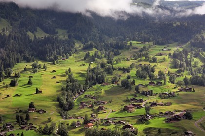 Switzerland, Canton of Bern, Bernese Oberland, Grindelwald village