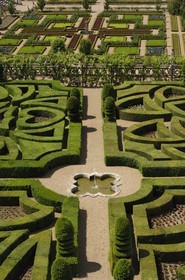 France, Indre et Loire, Loire Valley listed as World Heritage by UNESCO, Chateau de Villandry owned by Henry and Angelica Carvallo, formal gardens (jardins à la française)