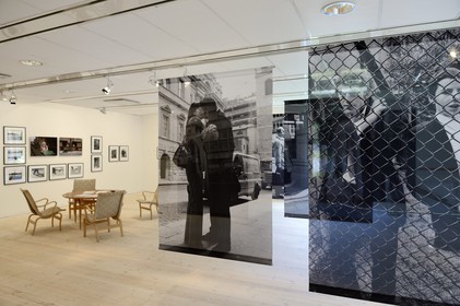 Sweden, Vasterbotten County, Umea, the Vasterbotten museum (folk museum) in Gammlia, photographic exhibition at the art museum