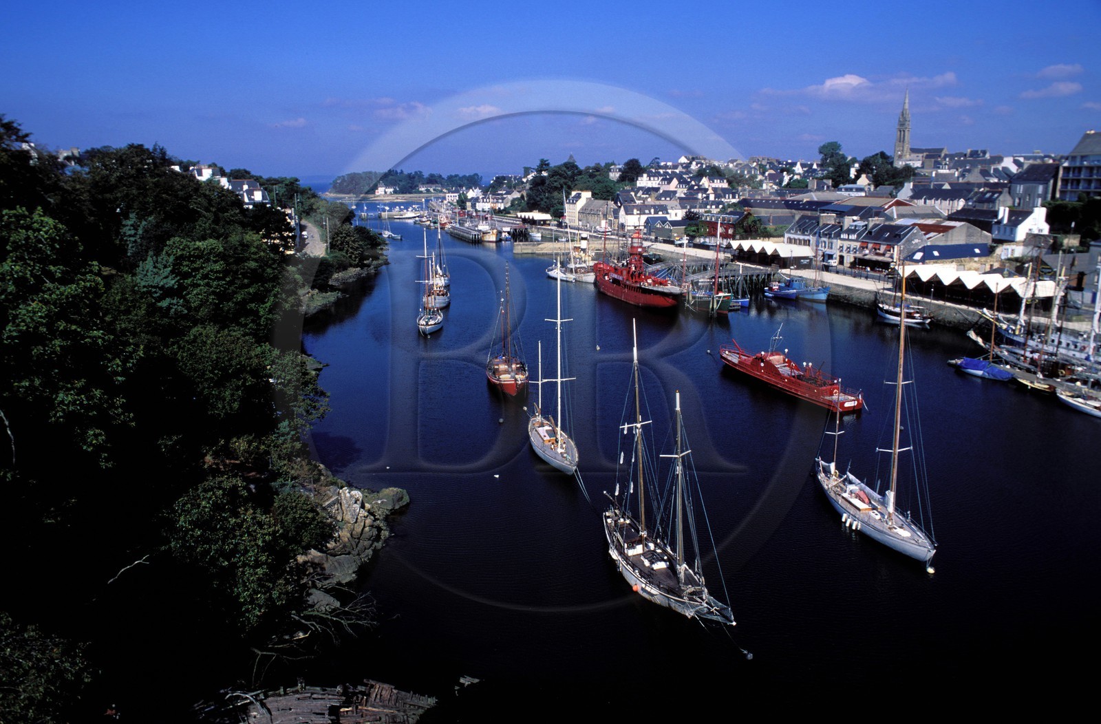 France, Finistère (29), le port musée de Douarnenez