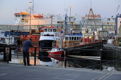 Royaume-Uni, Ecosse, Iles Orcades, Ile de Mainland, port de Stromness,