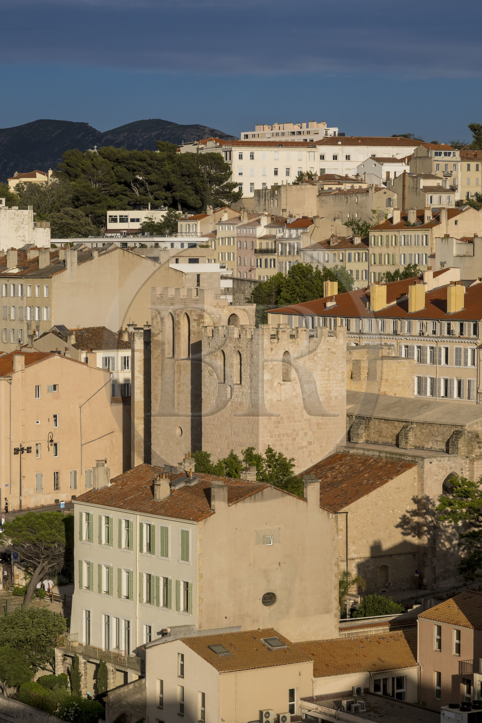 France, Bouches-du-Rhône (13), Marseille, Le Vieux Port, Abbaye Saint Victor