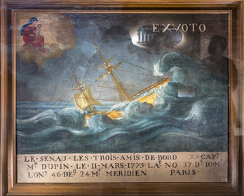 France, Morbihan (56), Port-Louis, la citadelle de Port-Louis, musée national de la Marine, partie consacrée au sauvetage en mer SNSM