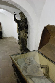 Germany, Bremen, the lead vault and its bodies mummified under the cathedral St Peter