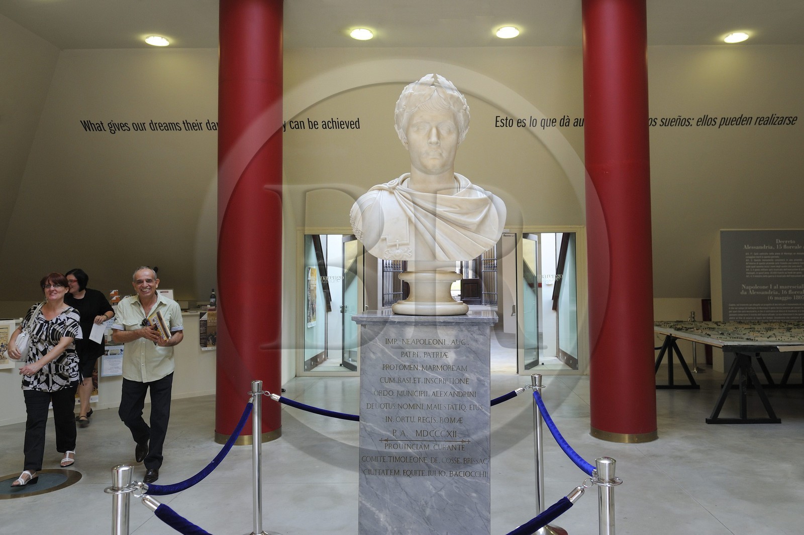 Italy, Piedmont, Marengo Museum, the Battle of Marengo was fought on 14 June 1800 between the victory French forces under Napoleon Bonaparte and Austrian forces near the city of Alessandria 70km north of Genoa