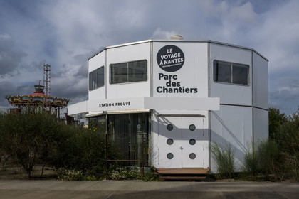France, Loire-Atlantique (44), Nantes, Parc des chantiers sur l'Ile de Nantes, collection d'art contemporain à ciel ouvert Estuaire, Station Prouvé de l'architecte Jean Prouvé