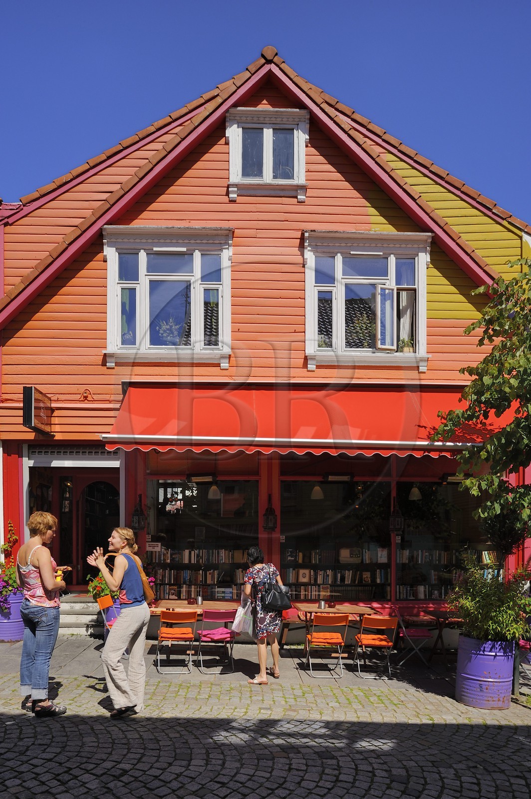 Norvège, Rogaland, Stavanger, maison en bois de la vieille ville