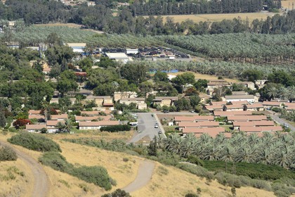 Israel, Northern District, Galilee, Tiberias, Kibbutz Kinneret founded in 1908 on the shores of the Sea of Galilee