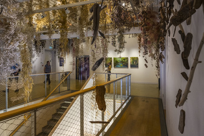 France, Charente-Maritime, Royan region, Saint Palais sur Mer, the Maison des Douanes art museum (exhibition by Rebecca Louise Law)