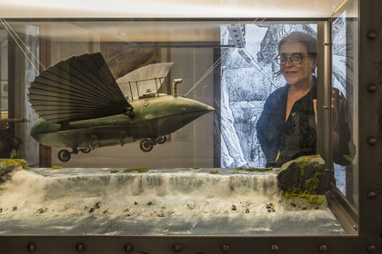 France, Loire-Atlantique (44), Nantes, quartier Chantenay, le musée Jules Verne, Marie Masson, la directrice du Musée et du projet de la Cité des Imaginaires